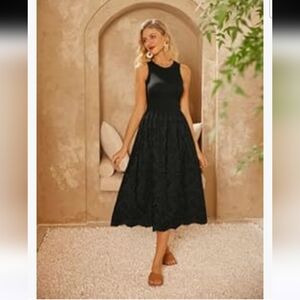Grace Karin Women's A Line Sleeveless Round Neck High Waist Dress NWT Medium